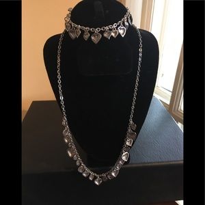 2 pc Stainless Steel Necklace & Bracelet Set